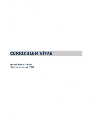 Curriculum Vitae - Universidad De Deusto