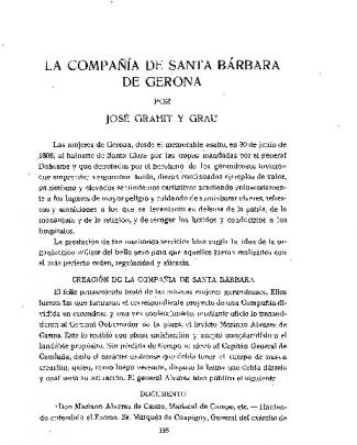 La Compaivjia De Santa Bàrbara De Gerona