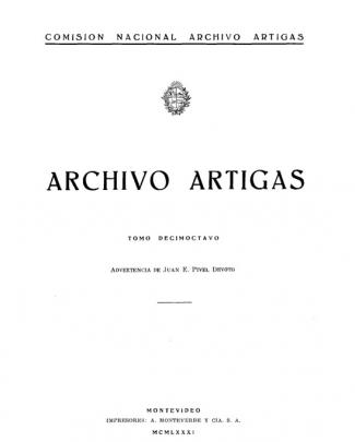 Comision Nacional Archivo Artigas Archivo Artigas