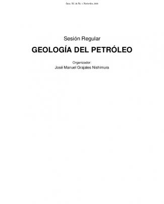 Geología Del Petróleo - Unión Geofísica Mexicana Ac