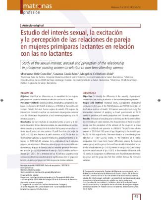 Matr Nas Estudio Del Interés Sexual, La Excitación Y La Percepción De