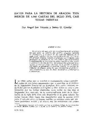 Tres índices De 1.566 Cartas Del Siglo Xvii, Casi