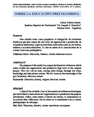 Educacion Precolombina