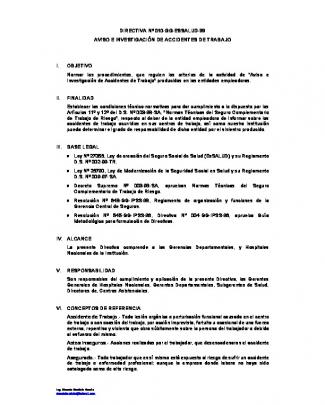 Directiva Nº 010-gg-essalud-99 Aviso E Investigación De