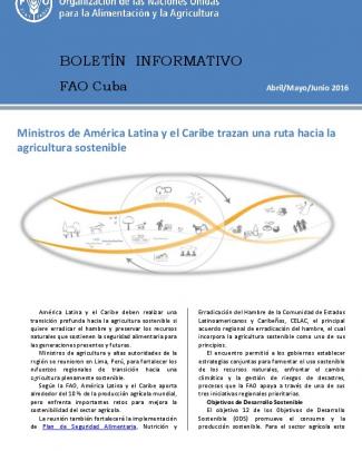 Boletín Informativo Fao Cuba: Abril - Mayo