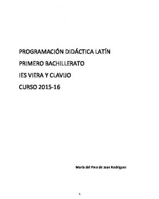 Programación Didáctica 2015-2016