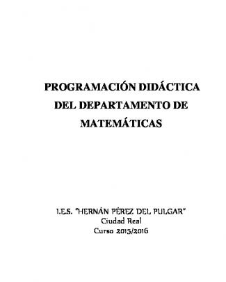 Loe - Programación De Matemáticas 2015-16