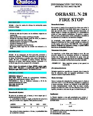 Orbasil N-28 Fire Stop