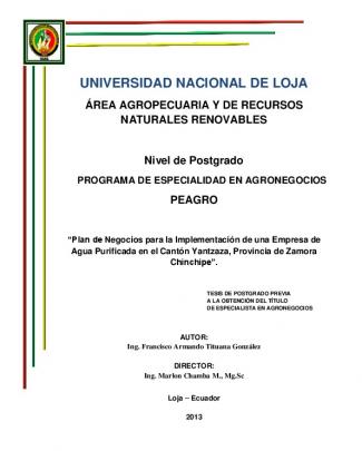 Plan De Negocios - Repositorio Universidad Nacional De Loja
