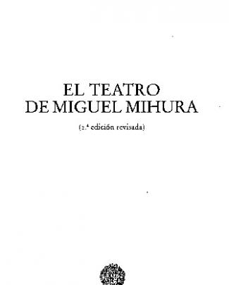 El Teatro De Miguel Mihura