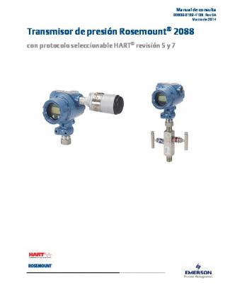 Transmisor De Presión Rosemount® 2088 Con Protocolo
