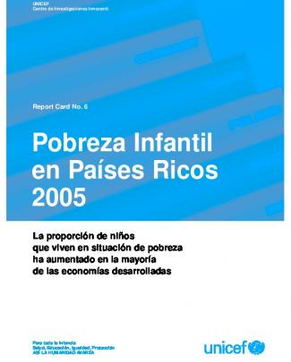 Pobreza Infantil En Países Ricos 2005