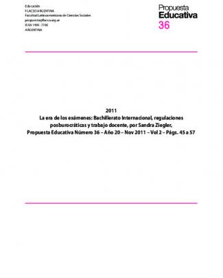 2011 La Era De Los Exámenes: Bachillerato Internacional
