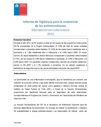 Informe De Vigilancia Para La Resistencia De Los Antimicrobianos