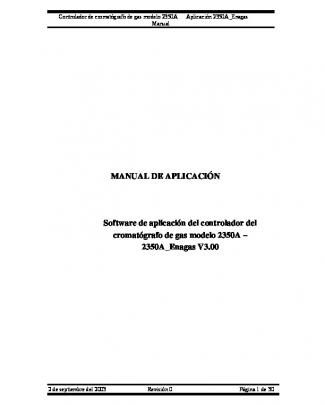 Manual De Aplicación Software De Aplicación Del