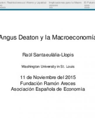 Angus Deaton Y La Macroeconomía