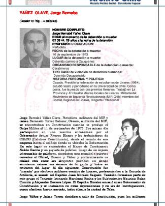Yañez Olave, Jorge Bernabe
