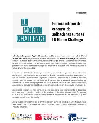 Primera Edición Del Concurso De Aplicaciones Europeo Eu Mobile