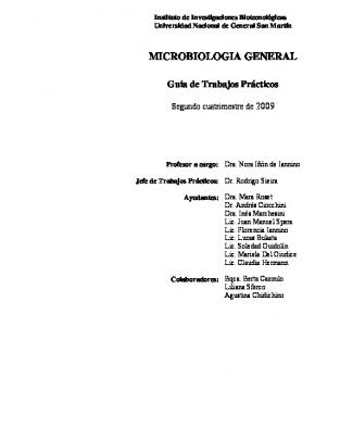 Microbiologia General - Instituto De Investigaciones Biotecnológicas