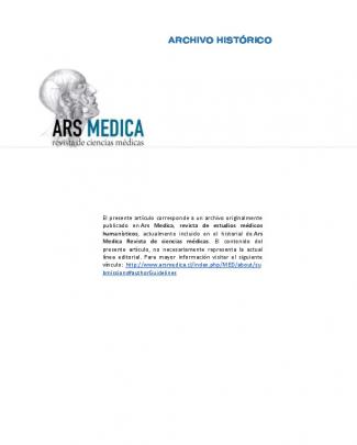 Archivo Histórico - Ars Medica Revista De Ciencias Médicas