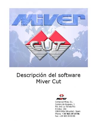 Descripción Del Software Miver Cut