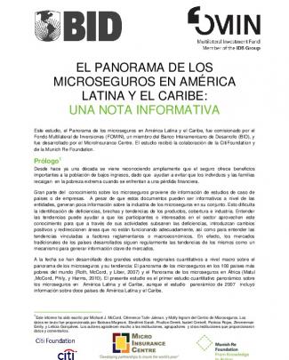 El Panorama De Los Microseguros En América Latina Y