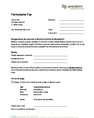 Formulario Fax