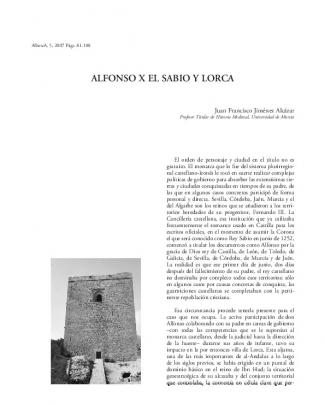 Alfonso X El Sabio Y Lorca - Asociación De Amigos Del Museo